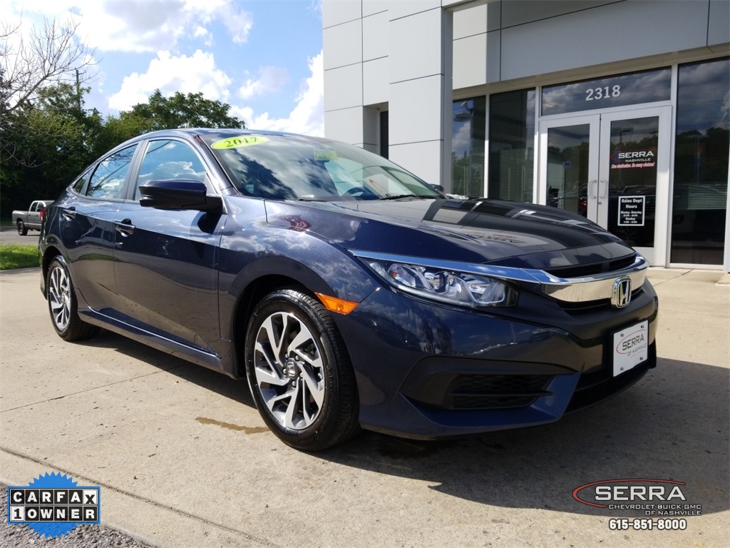 Pre Owned 2017 Honda Civic Ex 4d Sedan In Madison T92109a Serra Pre Owned 2017 Honda Civic Ex